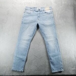 Madewell Sky Blue Slim Straight Jeans
